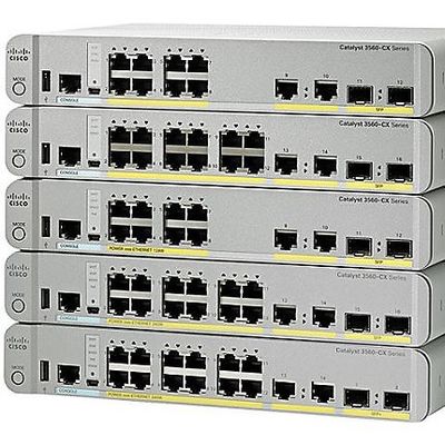 Commutateur de réseau de gigabit WS-C3560CX-8PC-S