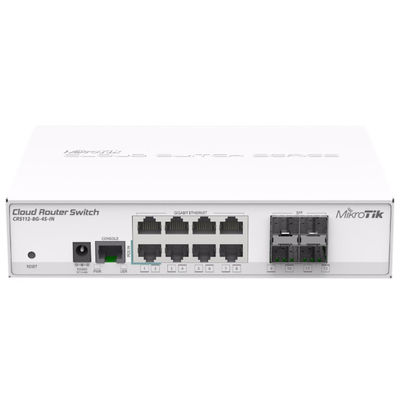 Commutateur de cheminement de gigabit de routeur de MikroTik CRS112-8G-4S-IN 1.6Gbps 4SFP