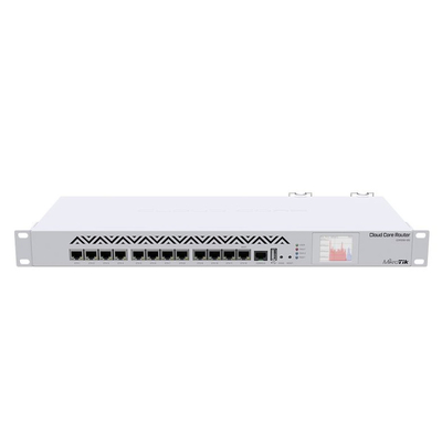 Routeur intelligent d'autorisation du routeur ROS L6 de télécom de tout-gigabit de câble par noyau de MikroTik CCR1016-12G 16